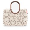 Reisenthel Loopshopper L Smiley Teddy Chocolate – nákupní taška, celkový pohled