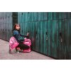 BAAGL Školní batoh skate Pink – lifestyle fotografie 12