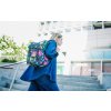 Herschel LEGO® Herschel Retreat™ Small HSC LEGO® Botanical Floral Blk 17L – fotografie v použití a detail modelu