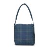 Herschel Cloudform Small Tote Tartan Plaid Black Iris 10L – produktová fotografie