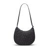 Herschel Yara Quilted Capsule Shoulder Bag Black Tonal Daisy 10L – produktová fotografie