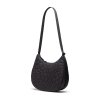 Herschel Yara Quilted Capsule Shoulder Bag Black Tonal Daisy 10L – produktová fotografie