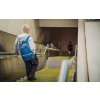 Herschel Classic™ XL Moonlight Blue Diamond 30L – fotografie v použití a detail modelu
